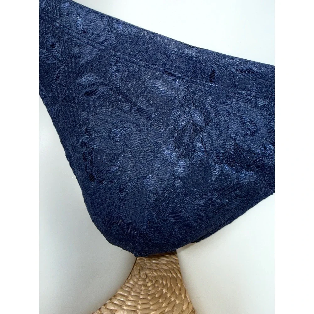 Cosabella Navy Blue Never Say Never Lace G-String Thong‎ Luxury Italian Lingerie